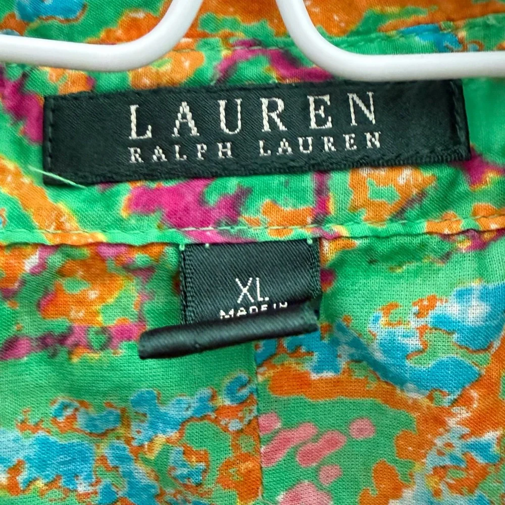 Lauren Ralph Lauren Vibrant Paisley Button-Up Shirt - Picture 4 of 7